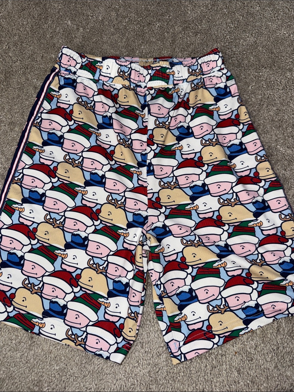 Kids Holiday Character Print Shorts - Multicolor
